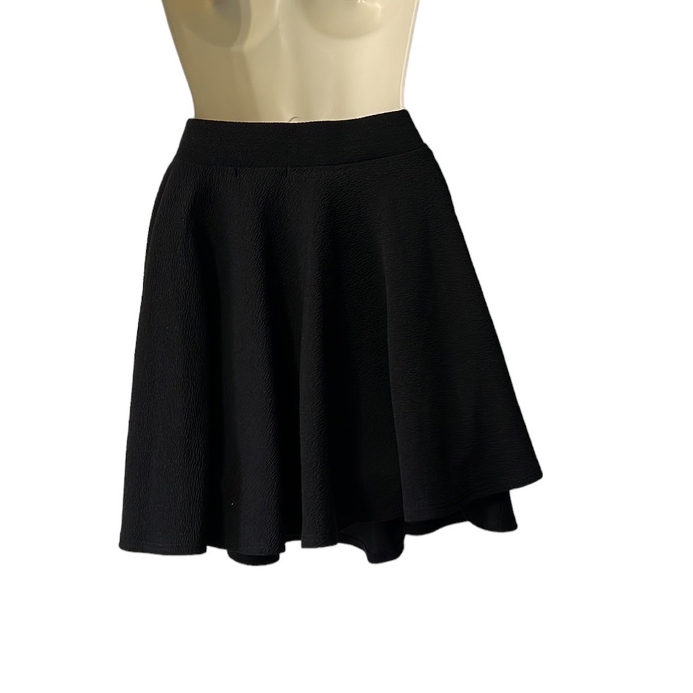 Moxeay women's A-line flared black skater mini skirt size small - Picture 3 of 4